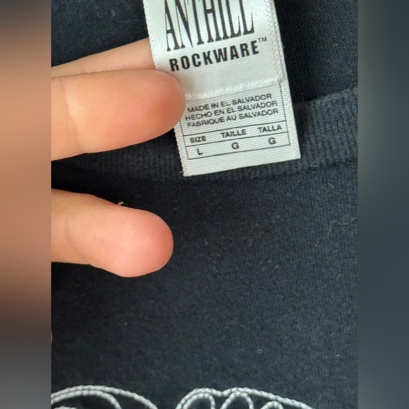 Vintage 2005 The Rolling Stones embroidered tee Tongue Band Anthill Rockware - Picture 7 of 10